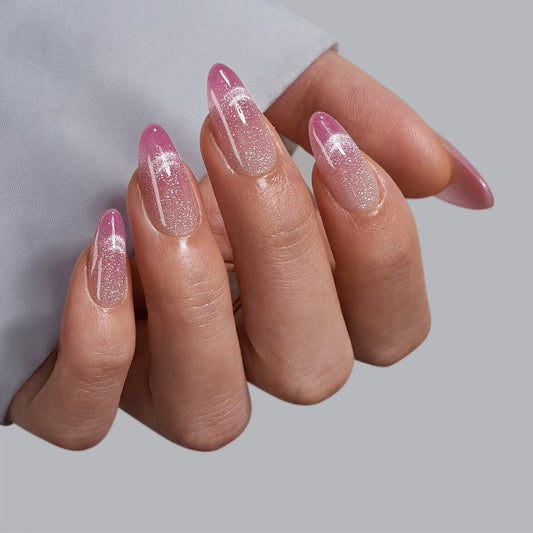Girly Pop Cateye nails
