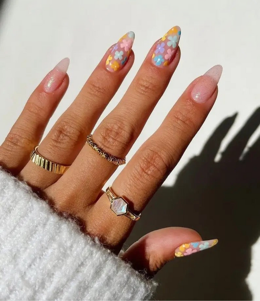 Flowery Nails
