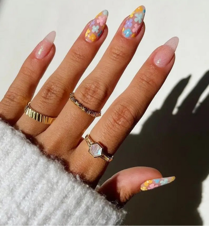 Flowery Nails