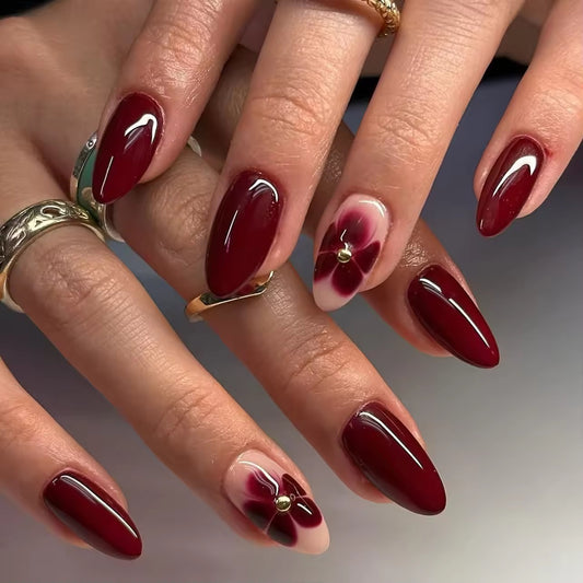 Red love nails