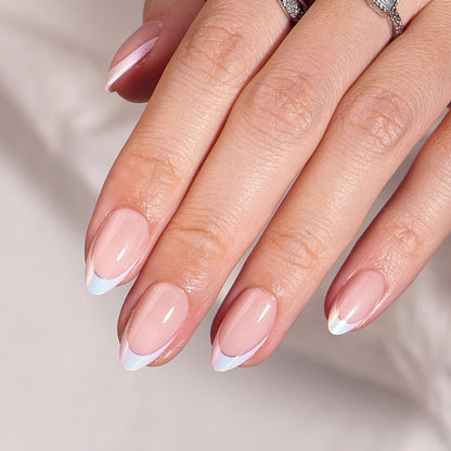 Chrome French nails