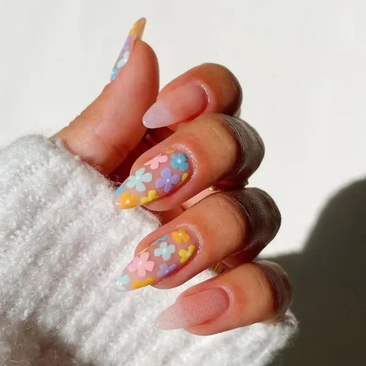 Flowery Nails