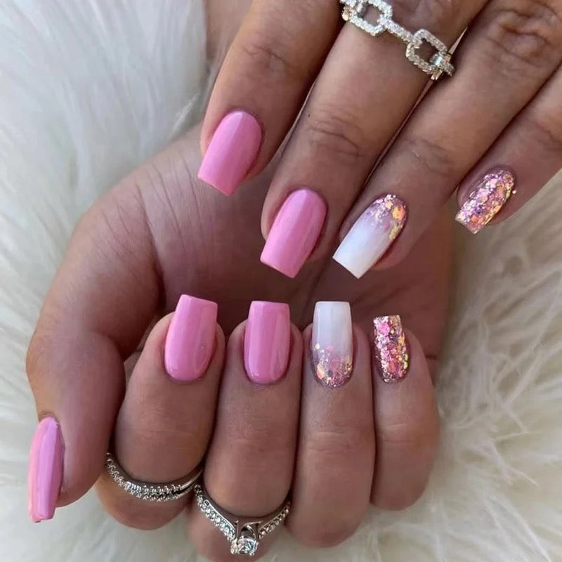 Pink Plush Nails