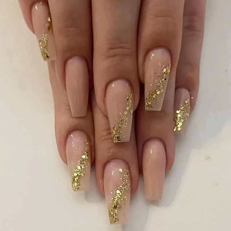 Golden Dust Nails