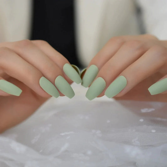 Green apple nails